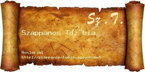 Szappanos Tóbia névjegykártya